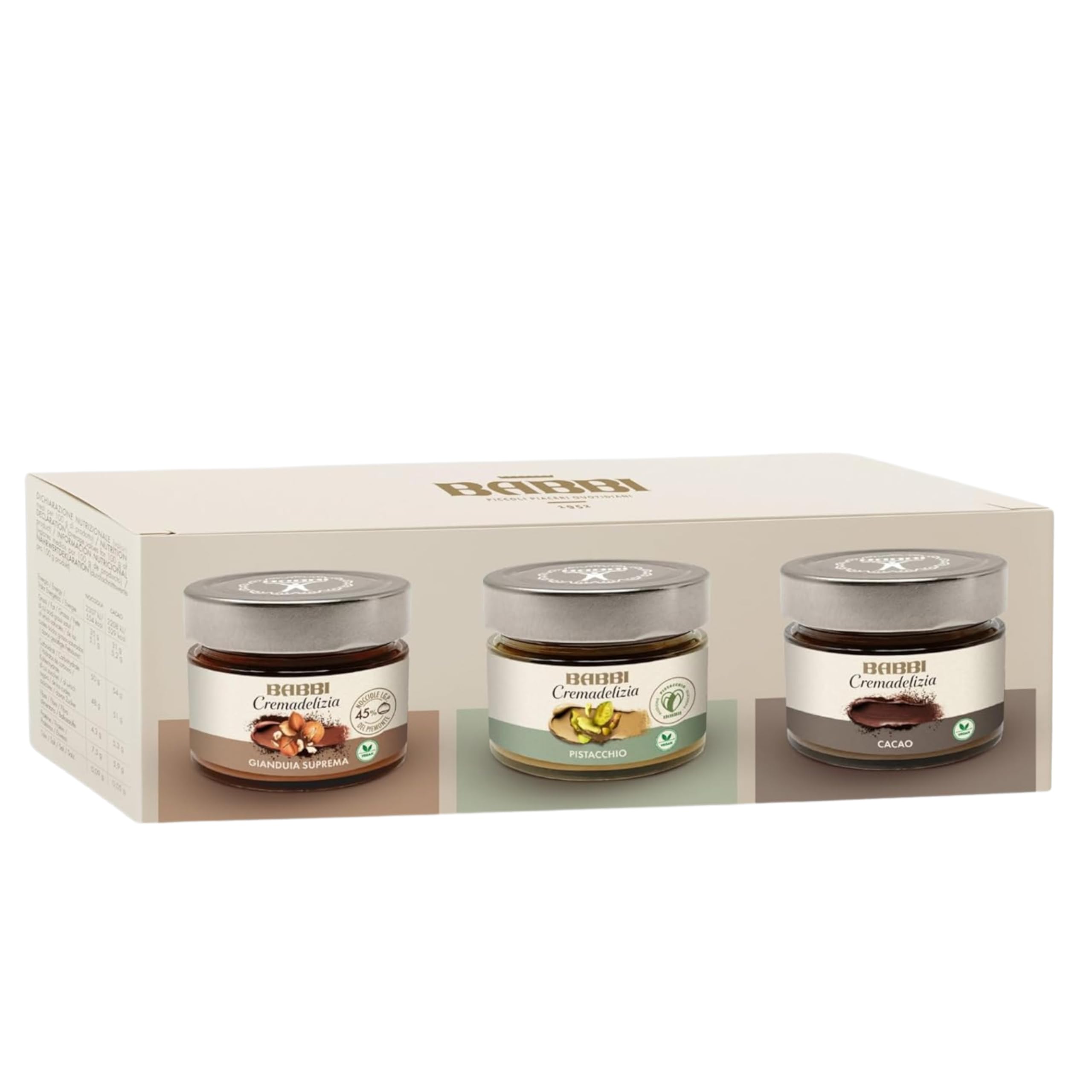 Amazon.com: Babbi Cremadelizia Italian Cream Spreads, Gianduia
